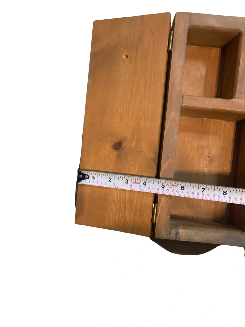 Rustic Pine Wall Cabinet Country Farmhouse Curio Cabinet Heart Cutout